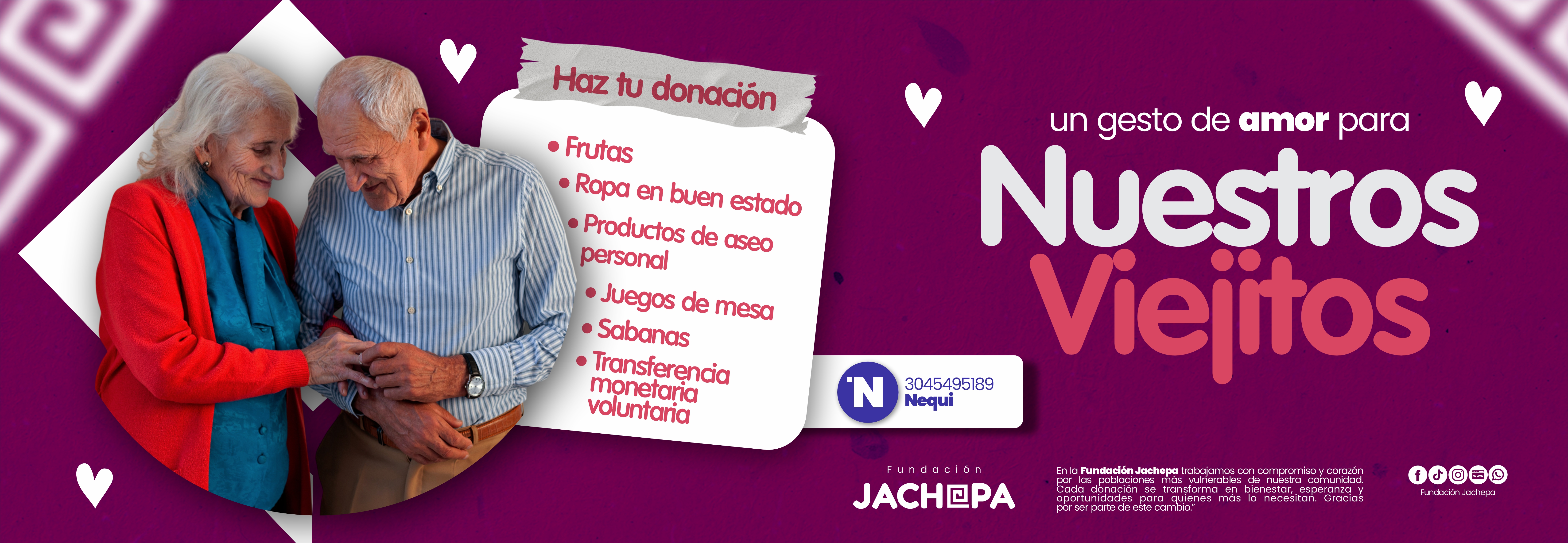 Campaña un gesto de amor para nuestros viejitos